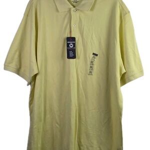 NWT Cactus Men's XXL Yellow Short Sleeve Polo Shirt